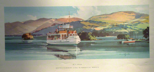  MV Swan lake Windermere commercial picture by Claude Buckle