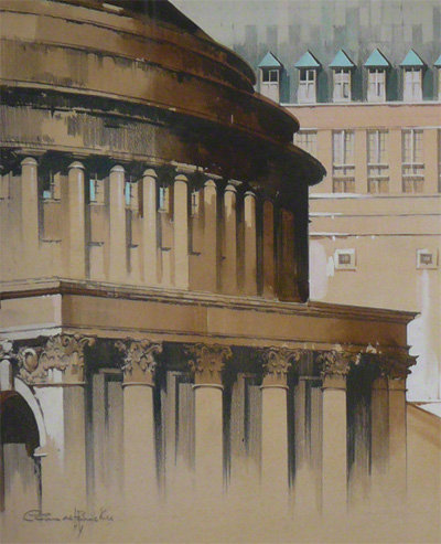Painting in part of Manchester Civic Centre