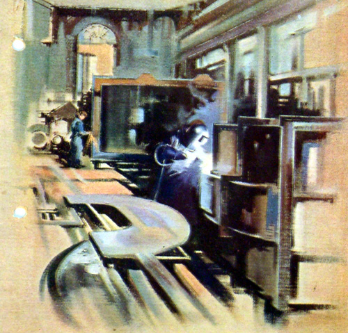 The engineering magazine Howards Quarterley illustrated by the artist