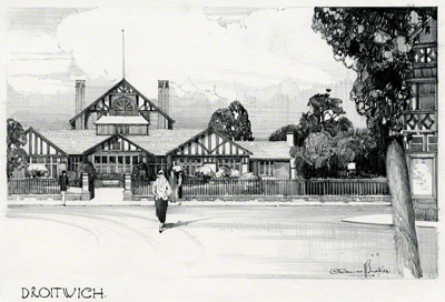 Pencil Drawing of Droitwich Spa