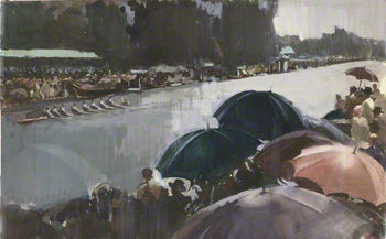 Water Colour painting of the famous Henley Royal Regatta