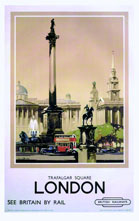 London Trafalgar square Nelson's column