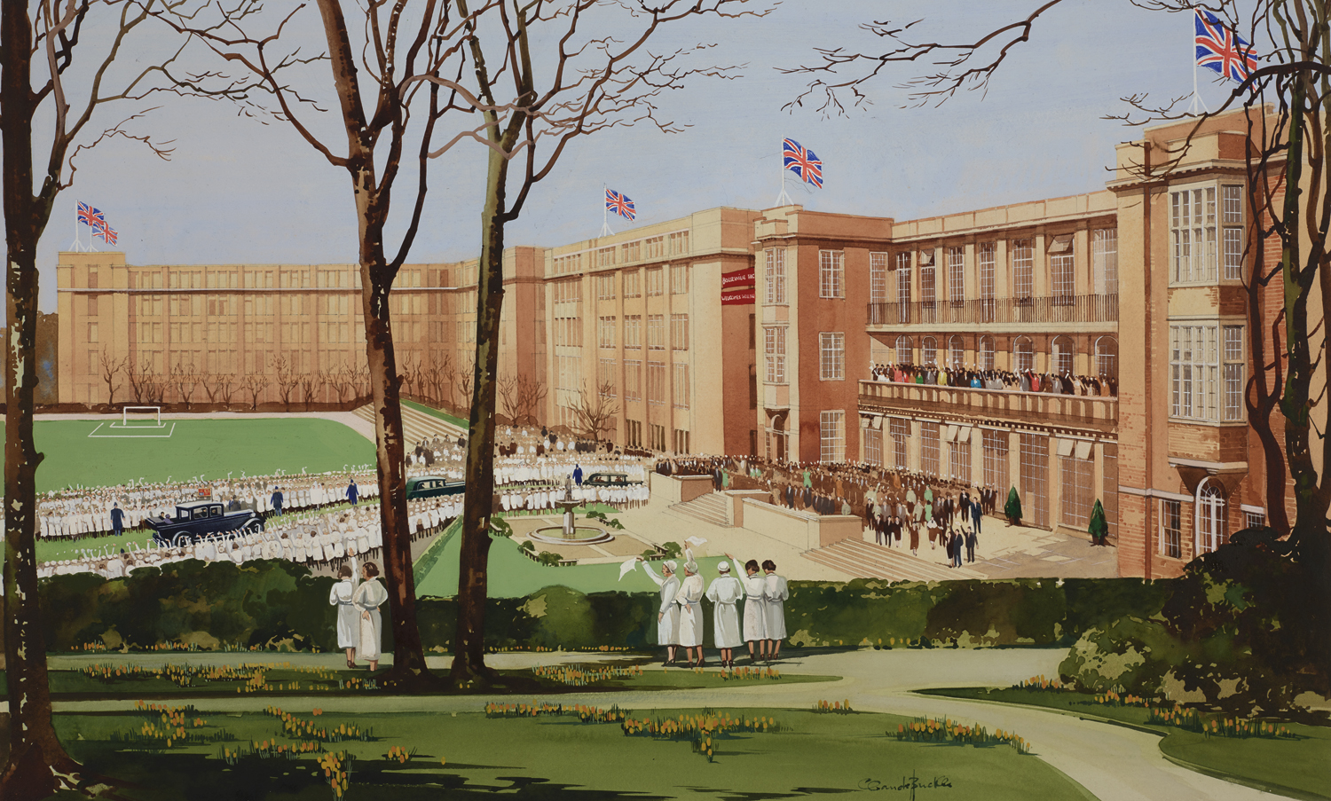 Royal Visit to Cadbury Factory Birmingham, Claude Buckle.